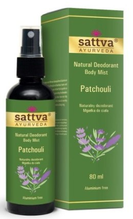 DEZODORANT - MGIEŁKA DO CIAŁA PACZULA 80 ml - SATTVA (AYURVEDA) SATTVA (kosmetyki ajurwedyjskie, kadzidełka)
