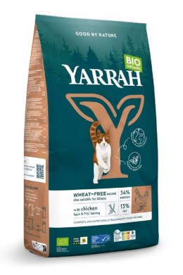 (DLA KOTA I KOCIĄT) KARMA Z KURCZAKIEM I GROSZKIEM BIO 800 g - YARRAH YARRAH (karma dla kotów i psów)