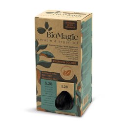 FARBA DO WŁOSÓW POPIELATO PERŁOWY JASNY BRĄZ (5.28) 170 ml - BIOMAGIC BIOMAGIC (farby do włosów)