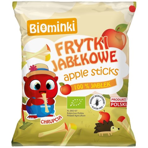 FRYTKI JABŁKOWE BEZGLUTENOWE BIO 40 g - BIOMINKI BIOMINKI (przekąski dla dzieci, kaszki)