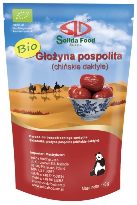 GŁOŻYNA POSPOLITA SUSZONA BIO 180 g - SOLIDA FOOD SOLIDA FOOD (tofu sojowe) GŁOŻYNA POSPOLITA SUSZONA BIO 180 g - SOLIDA FOOD SOLIDA FOOD (tofu sojowe)