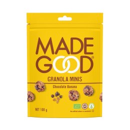 GRANOLA KULKI Z CZEKOLADĄ I BANANEM BEZGLUTENOWE BIO 100 g - MADEGOOD MADEGOOD (batoniki, granola)