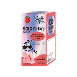 GUMY ROZPUSZCZALNE O SMAKU TRUSKAWKOWYM BEZ DODATKU CUKRÓW BEZGLUTENOWE (15 szt.) 90 g - JOE GLOW JOE GLOW (lizaki, gumy, karmelki)