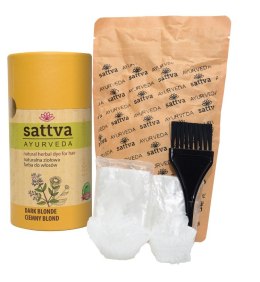 HENNA CIEMNY BLOND 150 g - SATTVA (AYURVEDA) SATTVA (kosmetyki ajurwedyjskie, kadzidełka)