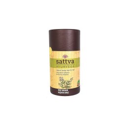 HENNA GŁĘBOKI BRĄZ ECO 150 g - SATTVA (AYURVEDA) SATTVA (kosmetyki ajurwedyjskie, kadzidełka)