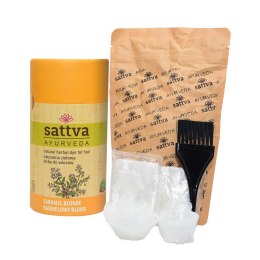 HENNA KARMELOWY BLOND ECO 150 g - SATTVA (AYURVEDA) SATTVA (kosmetyki ajurwedyjskie, kadzidełka)