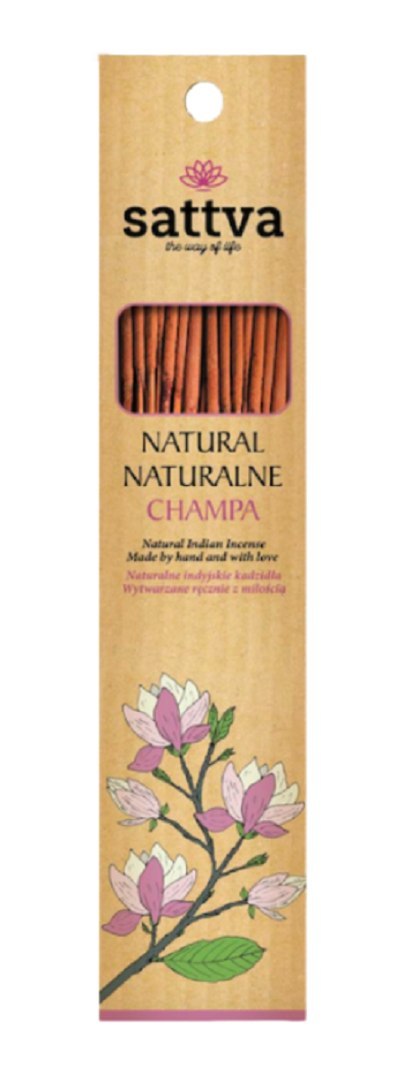 KADZIDEŁKA INDYJSKIE CHAMPA (15 szt.) 30 g - SATTVA (WELLNESS) SATTVA (kosmetyki ajurwedyjskie, kadzidełka) KADZIDEŁKA INDYJSKIE CHAMPA (15 szt.) 30 g - SATTVA (WELLNESS) SATTVA (kosmetyki ajurwedyjskie, kadzidełka)