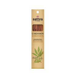 KADZIDŁO INDYJSKIE KARDAMON (15 szt.) 30 g - SATTVA (WELLNESS) SATTVA (kosmetyki ajurwedyjskie, kadzidełka)