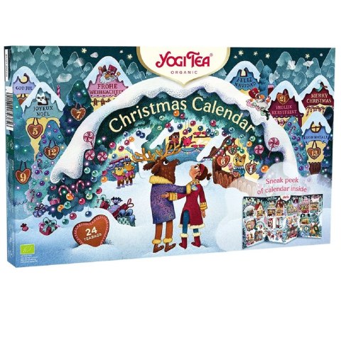 KALENDARZ ADWENTOWY 2025 (HERBATKI I HERBATY) BIO (24 szt.) 45,7 g - YOGI TEA (PRODUKT SEZONOWY) YOGI TEA (herbaty i herbatki)