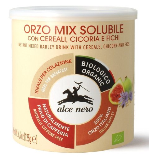 KAWA ZBOŻOWA INSTANT Z CYKORIĄ I FIGAMI BIO 125 g - ALCE NERO ALCE NERO (włoskie produkty)