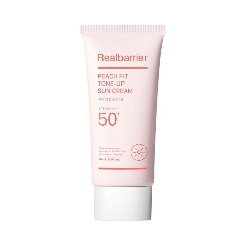 KREM PRZECIWSŁONECZNY NAWILŻAJĄCO - ROZŚWIETLAJĄCY DO TWARZY PEACH FIT TONE-UP SPF 50 50 ml - REAL BARRIER REAL BARRIER (koreańskie kosmetyki) KREM PRZECIWSŁONECZNY NAWILŻAJĄCO - ROZŚWIETLAJĄCY DO TWARZY PEACH FIT TONE-UP SPF 50 50 ml - REAL BARRIER REAL BARRIER (koreańskie kosmetyki)