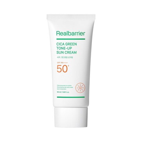 KREM PRZECIWSŁONECZNY TONIZUJĄCY DO TWARZY CICA GREEN TONE-UP SPF 50 50 ml - REAL BARRIER REAL BARRIER (koreańskie kosmetyki) KREM PRZECIWSŁONECZNY TONIZUJĄCY DO TWARZY CICA GREEN TONE-UP SPF 50 50 ml - REAL BARRIER REAL BARRIER (koreańskie kosmetyki)