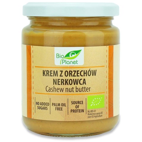 KREM Z PRAŻONYCH ORZECHÓW NERKOWCA BIO 250 g - BIO PLANET BIO PLANET - seria INNE