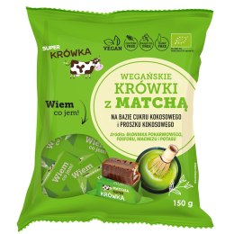 KRÓWKI Z MATCHĄ BEZMLECZNE BEZGLUTENOWE BIO 150 g - ME GUSTO (SUPER KRÓWKA) ME GUSTO (krówki wegańskie, czekolady, wafelki)