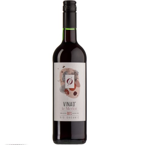 LE MERLOT BEZALKOHOLOWE BIO 735 ml - VINA0 VINA0 LE MERLOT BEZALKOHOLOWE BIO 735 ml - VINA0 VINA0