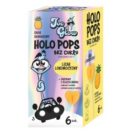 LIZAK SERCE KRYSZTAŁOWE O SMAKU ANANASOWYM Z IMBIREM NA OBJAWY LOKOMOCYJNE BEZ CUKRU BEZGLUTENOWY (6 szt.) 36 g - JOE GLOW JOE GLOW (lizaki, gumy, karmelki)