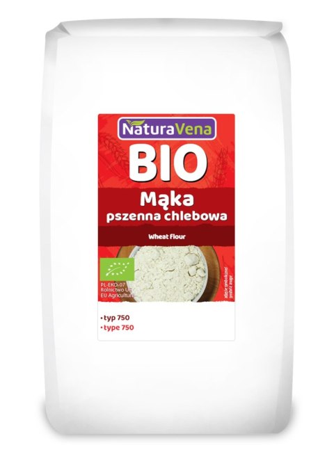 MĄKA PSZENNA CHLEBOWA TYP 750 BIO 1 kg - NATURAVENA NATURAVENA