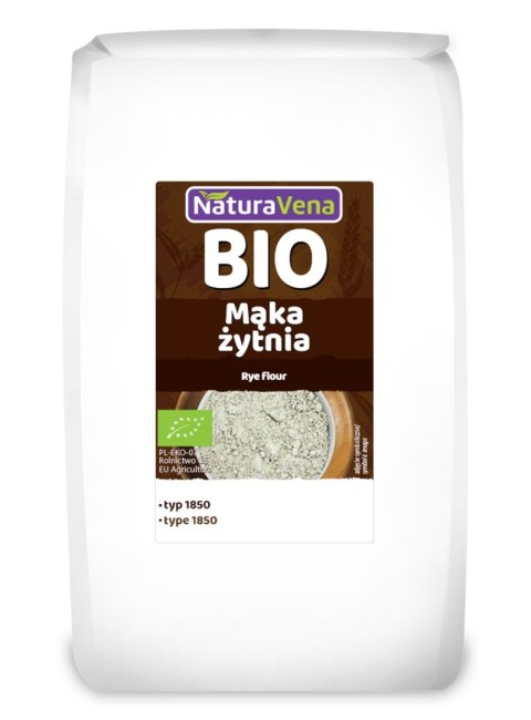 MĄKA ŻYTNIA TYP 1850 BIO 1 kg - NATURAVENA NATURAVENA