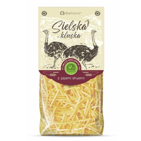 MAKARON BIO KRAJANKA Z JAJAMI STRUSIMI 250 g - BARTOLINI (SIELSKA KLUSKA) BARTOLINI (makarony)