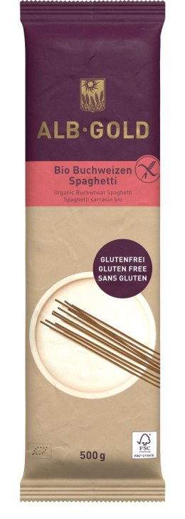 MAKARON (GRYCZANY) SPAGHETTI BEZGLUTENOWY BIO 500 g - ALB GOLD (ALB NATUR) ALB-GOLD (makarony)