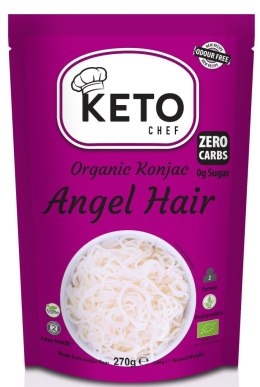 MAKARON (KONJAC) ANGEL HAIR BEZGLUTENOWY BIO 270 g (200 g) - KETO CHEF KETO CHEF (makarony konjac)