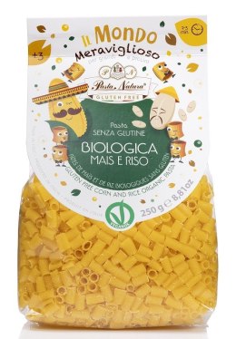MAKARON (KUKURYDZIANO - RYŻOWY) DLA DZIECI RURKA MINI BEZGLUTENOWY BIO 250 g - PASTA NATURA PASTA NATURA (makarony bezglutenowe)