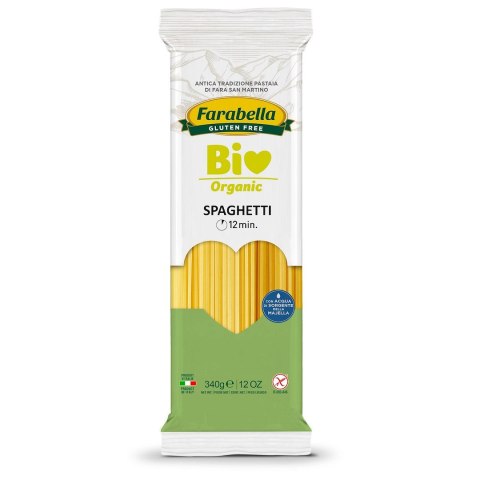 MAKARON (KUKURYDZIANO - RYŻOWY) SPAGHETTI BEZGLUTENOWY BIO 340 g - FARABELLA FARABELLA (makarony) MAKARON (KUKURYDZIANO - RYŻOWY) SPAGHETTI BEZGLUTENOWY BIO 340 g - FARABELLA FARABELLA (makarony)
