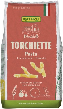 MAKARON (SEMOLINOWY) TORCHIETTE BIO 500 g - RAPUNZEL RAPUNZEL (makarony, czekolady, oleje, kremy orz.)
