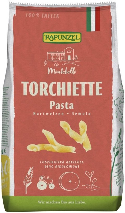 MAKARON (SEMOLINOWY) TORCHIETTE BIO 500 g - RAPUNZEL RAPUNZEL (makarony, czekolady, oleje, kremy orz.) MAKARON (SEMOLINOWY) TORCHIETTE BIO 500 g - RAPUNZEL RAPUNZEL (makarony, czekolady, oleje, kremy orz.)