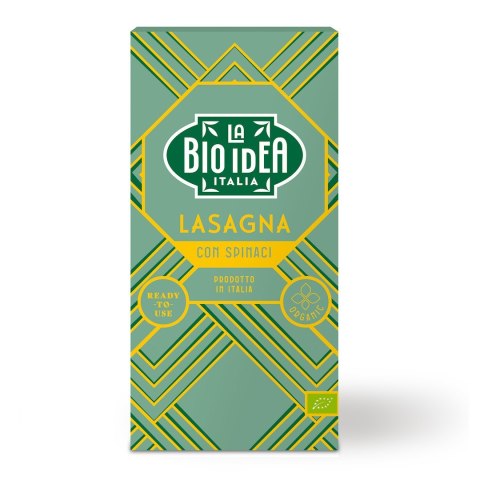 MAKARON (SEMOLINOWY ZE SZPINAKIEM) LASAGNE BIO 250 g - LA BIO IDEA LA BIO IDEA (makarony, strączkowe,sosy pomidorowe)