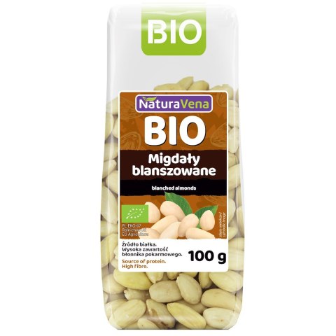 MIGDAŁY BLANSZOWANE BIO 100 g - NATURAVENA NATURAVENA
