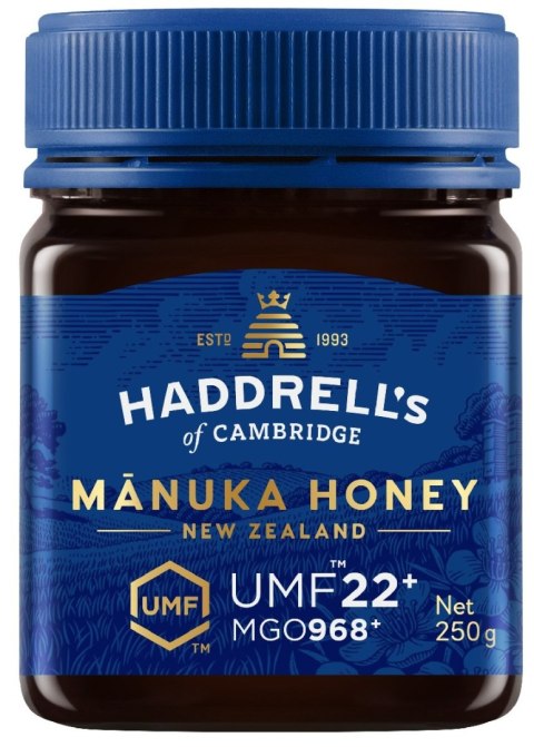 MIÓD MANUKA MGO 968+ UMF 22+ 250 g - HADDRELL'S OF CAMBRIDGE HADDRELL'S OF CAMBRIDGE (miody manuka)