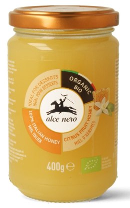 MIÓD Z KWIATÓW CYTRUSOWYCH BIO 400 g - ALCE NERO ALCE NERO (włoskie produkty)
