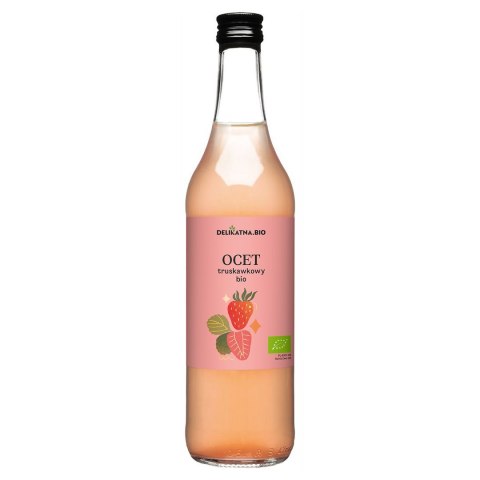 OCET TRUSKAWKOWY BIO 500 ml - DELIKATNA DELIKATNA (kombucha, kimchi, zakwas)
