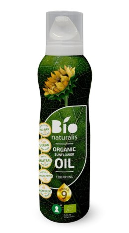 OLEJ SŁONECZNIKOWY (SPRAY) DO GOTOWANIA I SMAŻENIA TŁOCZONY NA ZIMNO BIO 200 ml - EKKO (BIONATURALIS) EKKO (oleje)