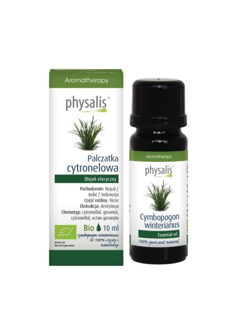 OLEJEK ETERYCZNY CYTRONELLA BIO 10 ml - PHYSALIS PHYSALIS (olejki eteryczne, suplementy)