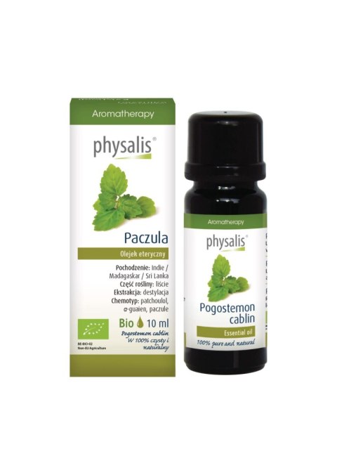 OLEJEK ETERYCZNY PACZULA BIO 10 ml - PHYSALIS PHYSALIS (olejki eteryczne, suplementy)