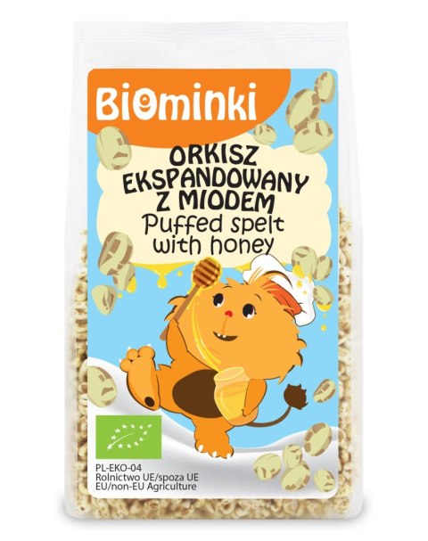ORKISZ EKSPANDOWANY Z MIODEM BIO 210 g - BIOMINKI BIOMINKI (przekąski dla dzieci, kaszki)