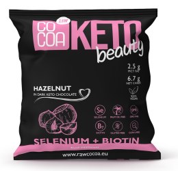 ORZECHY LASKOWE W CZEKOLADZIE KETO CIEMNEJ BEAUTY BEZGLUTENOWE 70 g - COCOA COCOA (czekolady i bakalie w surowej czekoladzie)