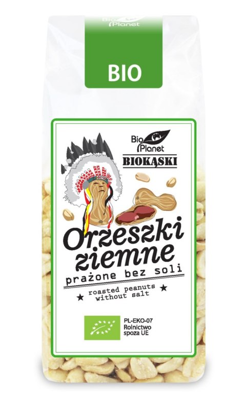 ORZESZKI ZIEMNE PRAŻONE BEZ SOLI BIO 150 g - BIO PLANET BIO PLANET - seria PRZEKĄSKI