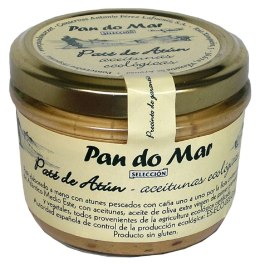 PASTA Z TUŃCZYKA I BIO OLIWKAMI BEZGLUTENOWA 125 g (SŁOIK) - PAN DO MAR PAN DO MAR (rybołówstwo zrównoważone)