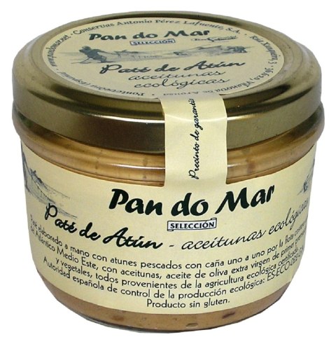 PASTA Z TUŃCZYKA I BIO OLIWKAMI BEZGLUTENOWA 125 g (SŁOIK) - PAN DO MAR PAN DO MAR (rybołówstwo zrównoważone)