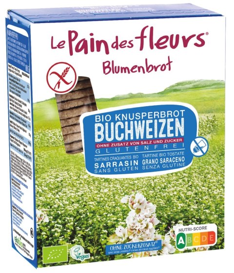 PIECZYWO CHRUPKIE PROTEINOWE GRYCZANE BEZ DODATKU SOLI I CUKRU BEZGLUTENOWE BIO 150 g - LE PAIN DES FLEURS LE PAIN DES FLEURS (pieczywo chrupkie)