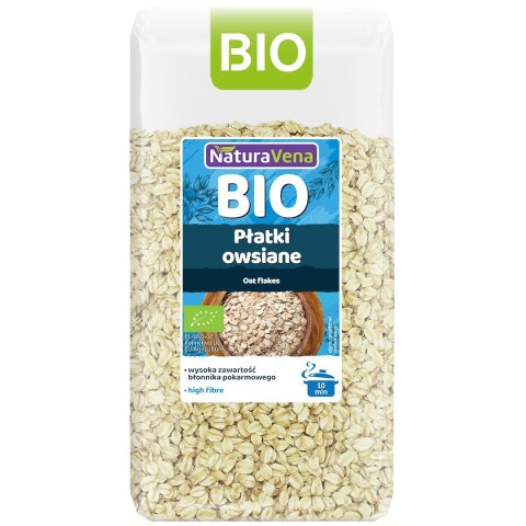 PŁATKI OWSIANE BIO 600 g - NATURAVENA NATURAVENA