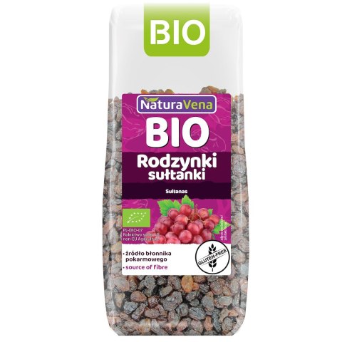 RODZYNKI SUŁTANKI BEZGLUTENOWE BIO 200 g - NATURAVENA NATURAVENA
