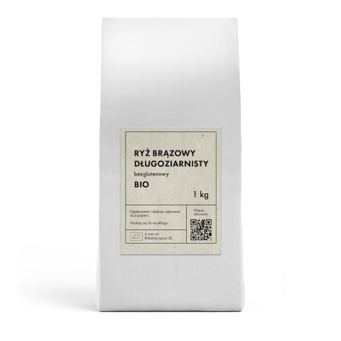 RYŻ BRĄZOWY DŁUGOZIARNISTY BEZGLUTENOWY BIO 1 kg - THE PLANET THE PLANET (Zakupy przyjazne Ziemi)