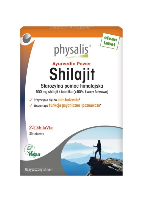 SHILAJIT (500 mg) 30 TABLETEK - PHYSALIS PHYSALIS (olejki eteryczne, suplementy)