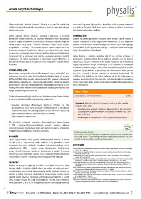 SHILAJIT (500 mg) 30 TABLETEK - PHYSALIS PHYSALIS (olejki eteryczne, suplementy)