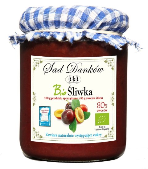 ŚLIWKA 80 % BIO 260 g - SAD DANKÓW SAD DANKÓW (przetwory owocowe)