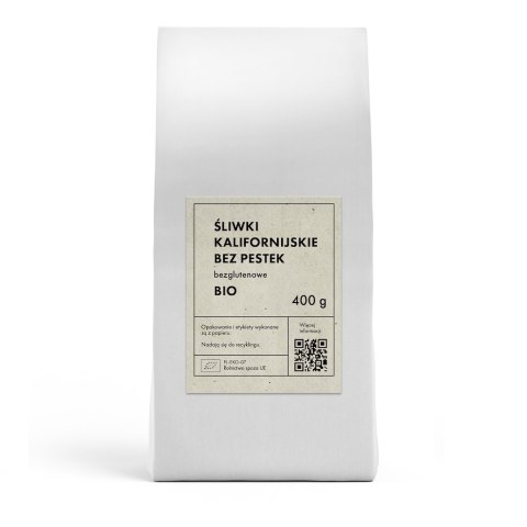 ŚLIWKI KALIFORNIJSKIE SUSZONE BEZGLUTENOWE BIO 400 g - THE PLANET THE PLANET (Zakupy przyjazne Ziemi)